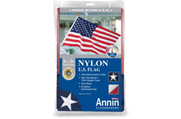 Image of Annin Flags US Nylon Flag, Red/White/Blue, 3ft x 5ft, 002450R