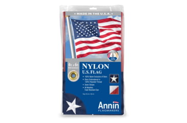 Image of Annin Flags US Nylon Flag, Red/White/Blue, 4ft x 6ft, 002215R