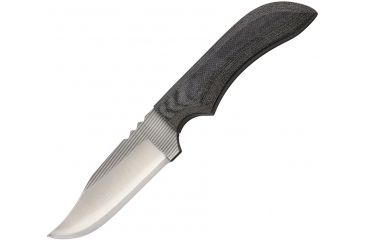 Image of Anza 7.75 Inch Fixed Blade Knife W/ Clip, Micarta, Brown Leather Belt Sheath AZJWK2M