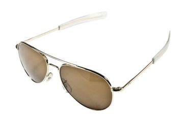 Image of AO General Sunglasses, Gold, Amber Glass Lens, Bayonet, 58mm G-CG-BNT-58