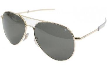 Image of Ao General Sunglasses Gold Gray Glass Lens Bayonet 52mm G Tcg Bnt 52
