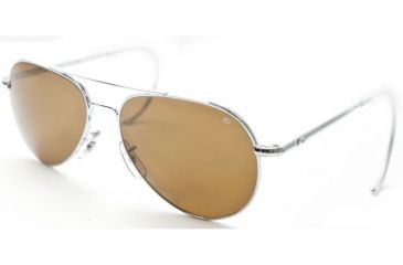 Image of AO General Sunglasses, Silver, Amber Poly Lens, Comfort Cable, 58mm S-HCAP-CC-58
