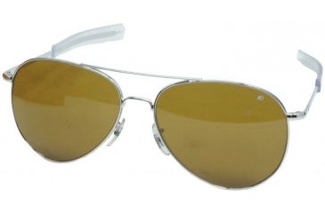 Image of AO General Sunglasses, Silver, Bayonet, Brown Glass Lenses, 58mm, Polarized S-CBPG-BNT-58
