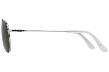 Image of AO General Sunglasses, Silver, Calobar Green AOLite Nylon Lenses, 55-14-140 B47, GEN255STSMGNN