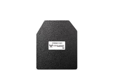 Image of AR500 Armor Level III 10x12 ASC Left Handed Multi-Curve Body Armor Plate, Build-Up PAXCON Coating, Black, 9411