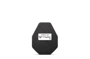 Image of AR500 Armor Level III+ 8x10 Lightweight ALSC Flat Body Armor Plate, Build-Up PAXCON Coating, Black, 9180