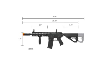 Image of Arcturus LWT MK-II CQB 10in AEG SPORT Starter Pack ARC SE Airsoft Gun, Black, AT-ST02-CQ-SE-BK-PK
