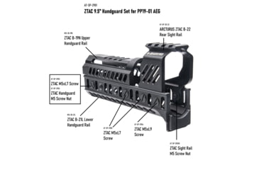 Image of Arcturus PP19-01 Vityaz Ztac SP1 CQB AEG, Black, AT-K9T-CQ-FE