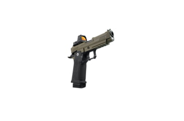 Image of Arcturus Vanguard 4.3in Hi-Capa GBB Airsoft Pistol w/Optics Ready Slide &amp; ARS-1 Red Dot Combo, Black/Tan, AT-GHC-V4-CMB-BT