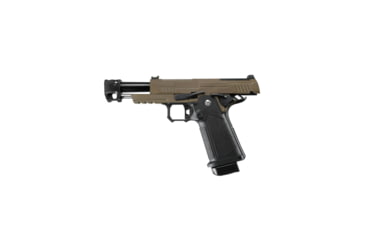 Image of Arcturus Vanguard 4.3in Hi-Capa GBB Airsoft Pistol w/ Optics Ready Slide &amp; Compensator, Black/Tan, AT-GHC-V4C-OR-BT