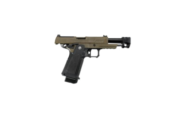 Image of Arcturus Vanguard 4.3in Hi-Capa GBB Airsoft Pistol w/ Optics Ready Slide &amp; Compensator, Black/Tan, AT-GHC-V4C-OR-BT