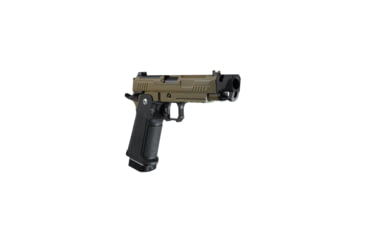 Image of Arcturus Vanguard 4.3in Hi-Capa GBB Airsoft Pistol w/ Optics Ready Slide &amp; Compensator, Black/Tan, AT-GHC-V4C-OR-BT