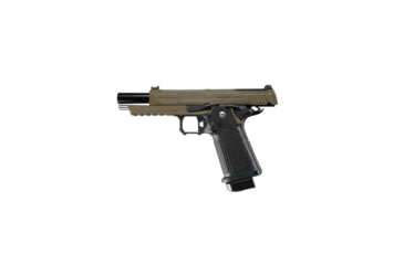 Image of Arcturus Vanguard 5in Hi-Capa GBB Airsoft Pistol w/Optics Ready Slide, Black/Tan, AT-GHC-V5-OR-BT