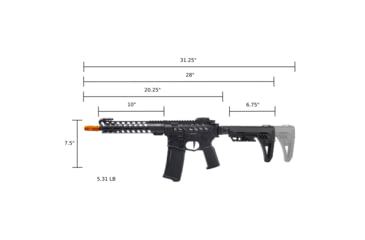 Image of Arcturus X C.A.T. Ar-15 Legend Ar Aeg, 10in, Black, AT-CAT-01