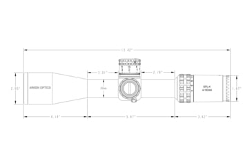 Image of Arken Optics 4-16X44 30mm Tube First Focal Plane Rifle Scope, MRAD, VHR, EPL4-4161VHR