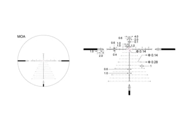 Image of Arken Optics 6-24X50 34mm Tube First Focal Plane Rifle Scope, MOA, VPR, SH4J-6240VPR