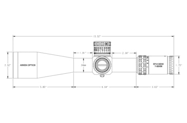 Image of Arken Optics 7-35X56 34mm Tube First Focal Plane Rifle Scope, MRAD, VPR, EP5GII-7351VPR