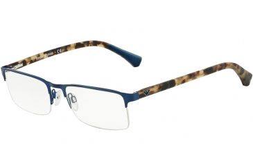 Image of Armani EA1028 Progressive Prescription Eyeglasses 3079-53 - Matte Blue Frame