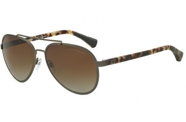 Image of Armani EA2024 Bifocal Prescription Sunglasses EA2024-3009T5-58 - Lens Diameter 58 mm, Frame Color Matte Golden Gunmetal