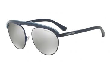Image of Armani EA2035 Progressive Prescription Sunglasses EA2035-30196G-56 - Lens Diameter 56 mm, Frame Color Blue