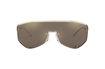 Image of Armani EA2072 Sunglasses 30135A-39 - Pale Gold Frame, Light Brown Mirror Gold Lenses