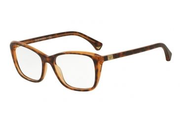 Image of Armani EA3083 Eyeglass Frames 5515-52 - Top Havana/opal Honey/honey Tr Frame