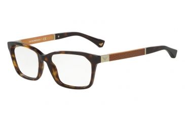 Image of Armani EA3095 Eyeglass Frames 5026-51 - Havana Frame