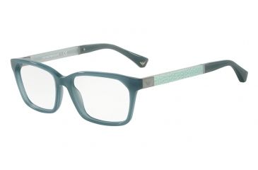 Image of Armani EA3095 Eyeglass Frames 5539-51 - Opal Grey Green Frame
