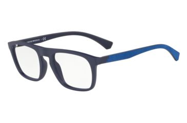 Image of Armani EA3151 Eyeglass Frames 5754-52 - Matte Blue