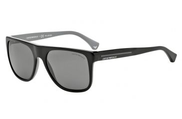 Image of Armani EA4014 Bifocal Prescription Sunglasses EA4014-510281-56 - Lens Diameter 56 mm, Frame Color Top Black On Gray