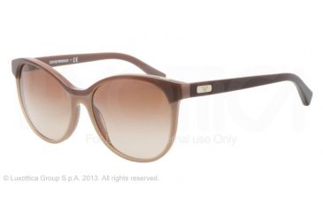 Image of Armani EA4016 Single Vision Prescription Sunglasses EA4016-511213-56 - Lens Diameter 56 mm, Frame Color Beige/brown