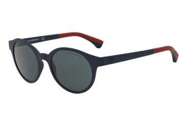 Image of Armani EA4045 Progressive Prescription Sunglasses EA4045-512287-51 - Lens Diameter 51 mm, Frame Color Matte Blue
