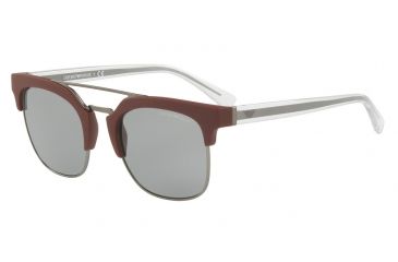 Image of Armani EA4093 Sunglasses 5577/1-52 - Matte Bordeaux Frame, Grey Lenses