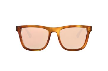 Image of Armani EA4126 Sunglasses 57275A-51 - Blonde Havana Frame, Brown Mirror Gold Lenses