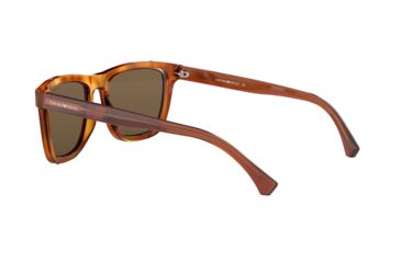 Image of Armani EA4126 Sunglasses 57275A-51 - Blonde Havana Frame, Brown Mirror Gold Lenses