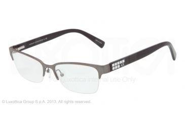 Image of Armani Exchange AX1004 Bifocal Prescription Eyeglasses 6017-52 - Satin Gunmetal Frame