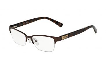 Image of Armani Exchange AX1004 Bifocal Prescription Eyeglasses 6016-52 - Satin Brown Frame