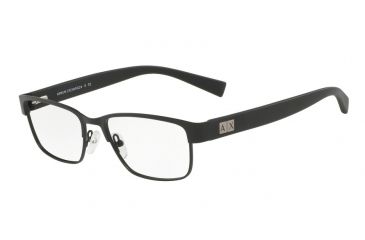 Image of Armani Exchange AX1020 Single Vision Prescription Eyeglasses 6063-54 - Matte Black Frame