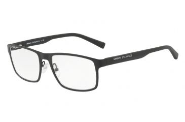 Image of Armani Exchange AX1024 Single Vision Prescription Eyeglasses 6000-54 - Black Frame