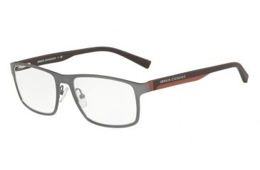 Image of Armani Exchange AX1024 Single Vision Prescription Eyeglasses 6017-54 - Matte Gunmetal Frame