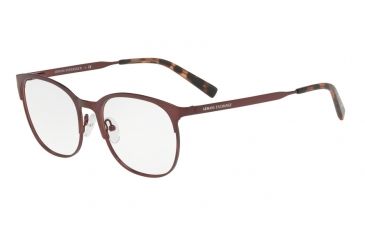 Image of Armani Exchange AX1025 Single Vision Prescription Eyeglasses 6001-53 - Matte Bordeaux Ruby Frame