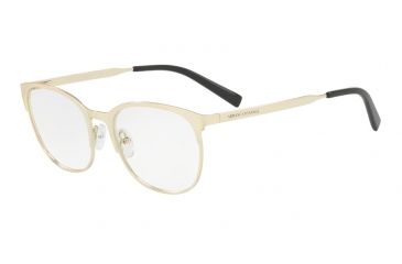 Image of Armani Exchange AX1025 Single Vision Prescription Eyeglasses 6026-53 - Matte Pale Gold Frame