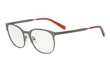 Image of Armani Exchange AX1025 Single Vision Prescription Eyeglasses 6088-53 - Matte Gunmetal Frame