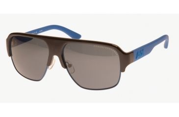 Image of Armani Exchange AX2011S Sunglasses 809787-58 - Indigo Wash/satin Sky Diver Bl Frame, Grey Blue Solid Lenses
