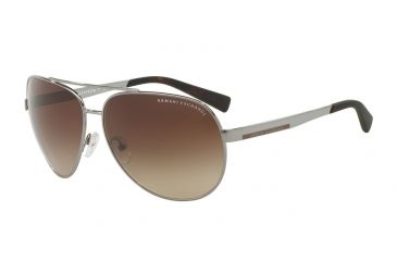 Image of Armani Exchange AX2017S Sunglasses 608513-64 - Gunmetal Frame, Brown Gradient Lenses