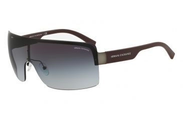 Image of Armani Exchange AX2024S Sunglasses 60888G-35 - Matte Gunmetal Frame, Grey Gradient Lenses