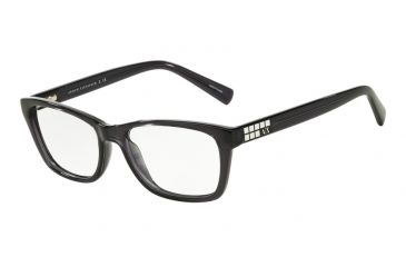 Image of Armani Exchange AX3006 Eyeglass Frames 8005-52 - Black Transparent Frame