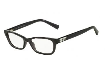 Image of Armani Exchange AX3008 Bifocal Prescription Eyeglasses 8005-49 - Black Transparent Frame