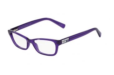 Image of Armani Exchange AX3008 Bifocal Prescription Eyeglasses 8009-49 - Bright Grape Transparent Frame