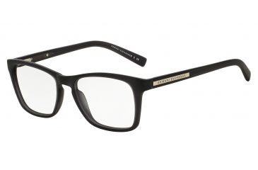 Image of Armani Exchange AX3012 Eyeglass Frames 8020-52 - Matte Black Transparent Frame